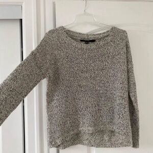 Vero Moda Medium High/Low Salt and Pepper Sweater Blouse